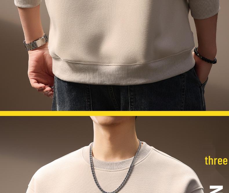 High-End Trendy Men's Deer Embroidery Heavyweight Hoodie - Autumn Slim Fit American Retro Style