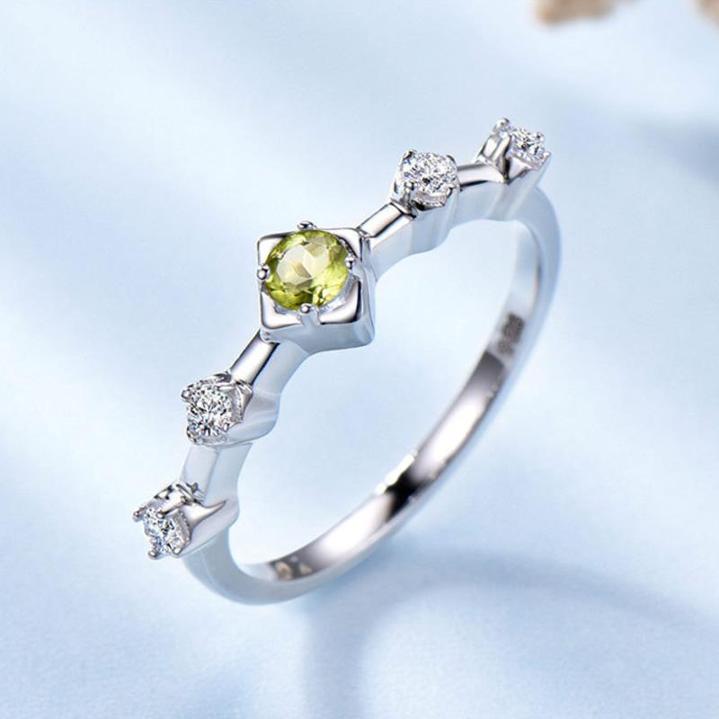 Gica Gema Luxusní 925 stříbrné šperky prsteny s modrými zirkonovými drahokamy Prsteny pro ženy Dárek k výročí svatby Banket