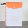 Department File Folder 3Pcs 11 Hole A4 with Snap Button Colorful Document Organizer