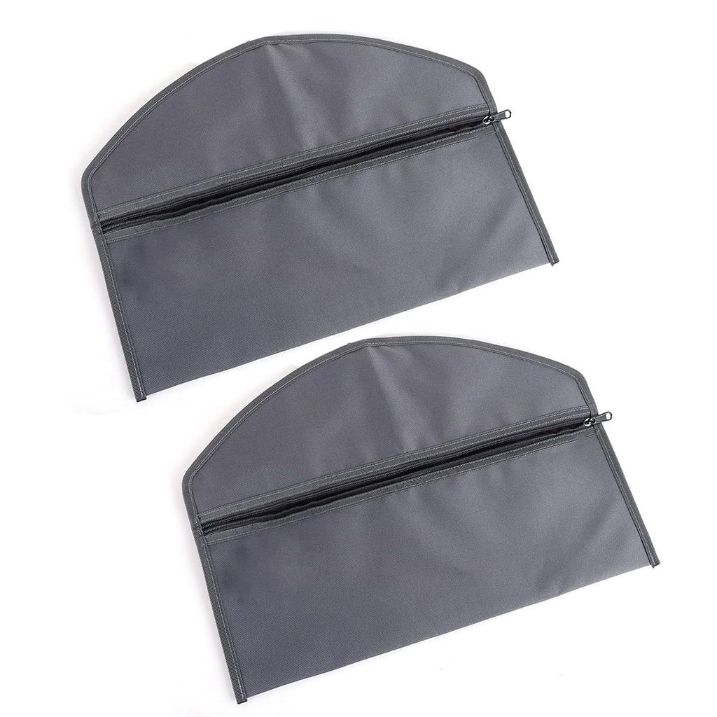 Pack Of 2 Secret Zippered Pouches Hanger Hanging Safe Bag for Concealing Valuables Discreet Travel Security Pouch