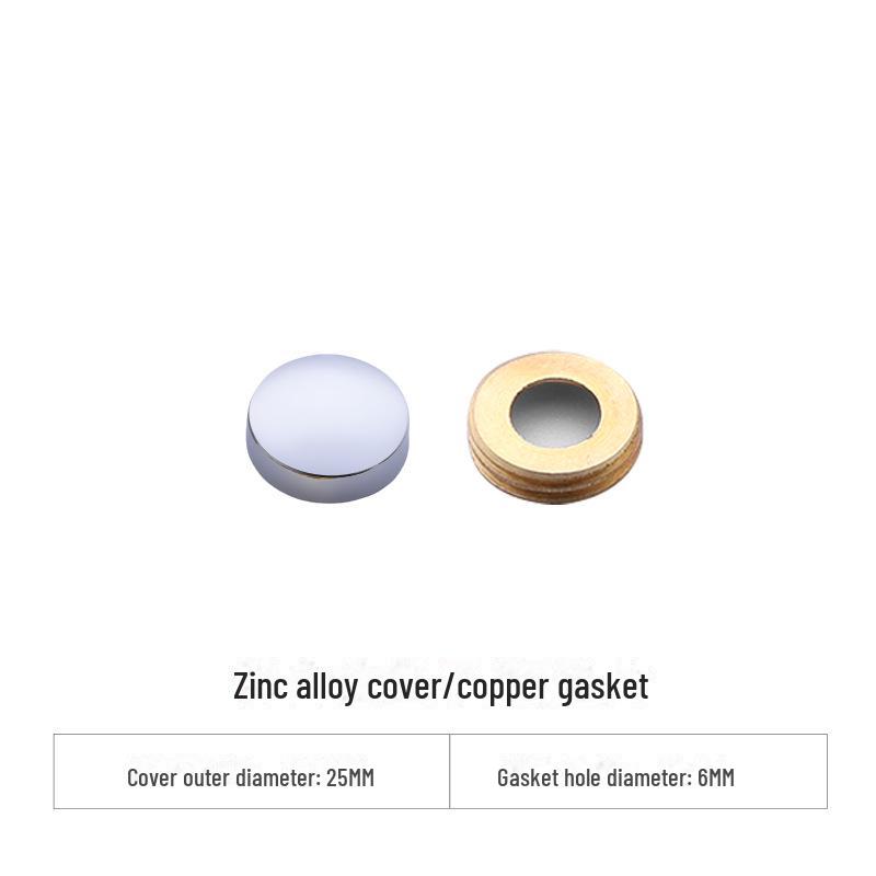 Curved Copper and Stainless Steel Decorative Mirror Nail Caps