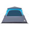 Dome Family Tent for 6 Persons Blue Quick Release System