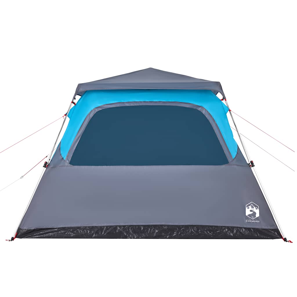 Dome Family Tent for 6 Persons Blue Quick Release System