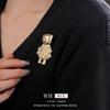 Korean Style Diamond Bear Brooch - Luxurious, Exquisite, Versatile Accessory for Women