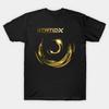 Static X Golden Spiral Pulse Industrial Metal Cotton T-shirt
