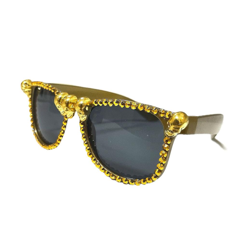 Factory Ready Made Halloween Decoration Party Skull Sports Sunglasses UV400 % UV Protection New Arrival
