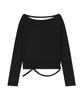 Saendeulig Strap Wide Neck T_Black