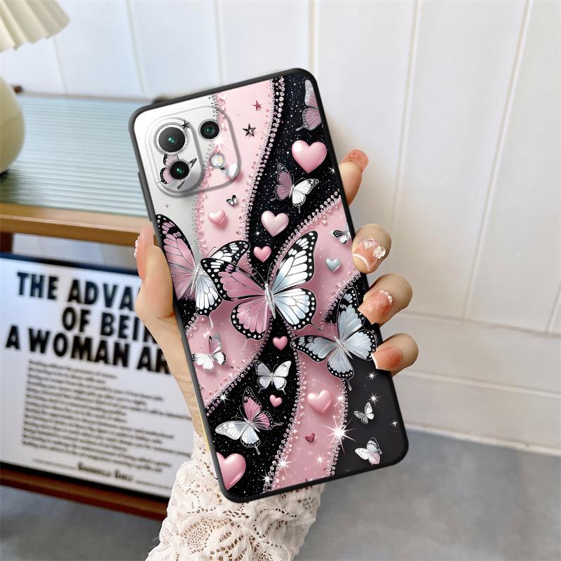 

Funda Phone Cover Case for Xiaomi Mi 11 10T 13 Lite 14 12 12T Pro 11T 12X 15 Pro Creative Cartoon Butterfly Xiaomi Mi 10T 5G