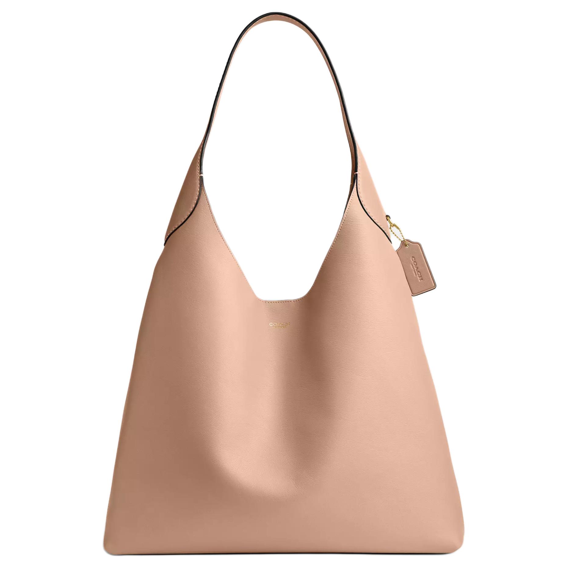 

Coach Brooklyn 39 Classic Logo Natural Grain Leather Hobo Bag Women bags Brass Cream CU044-B4CRM Basic Set (Bag+Dust Bag)