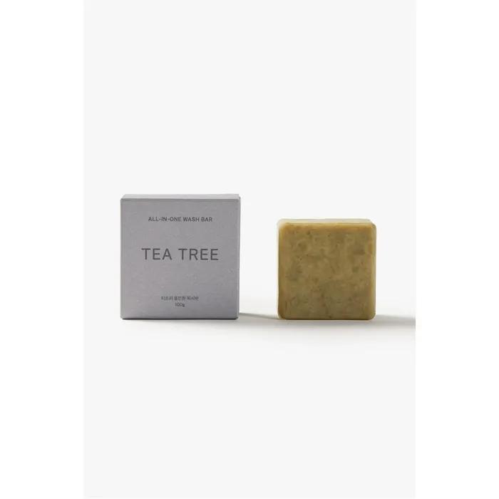 [JAJU] Zeroba Tea Tree All-in-one Wash Bar 100g
