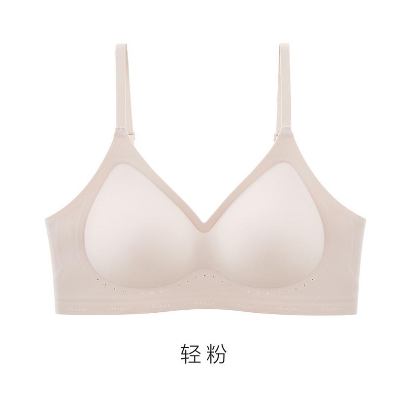Women S Seamless Fixed Cup No Wire Push Up Comfortable Thin Bra
