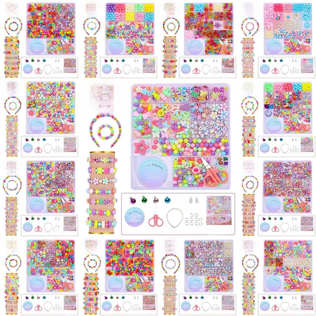 Crafting Bead Children Kit Plastic Elements Brain Development Bonding Family