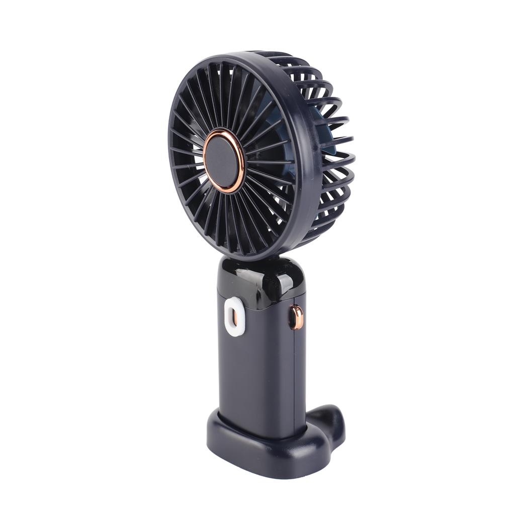 Folding Fan USB Digital Display Handheld Ergonomic Handle ABS PC Small Portable Fan for Outdoor