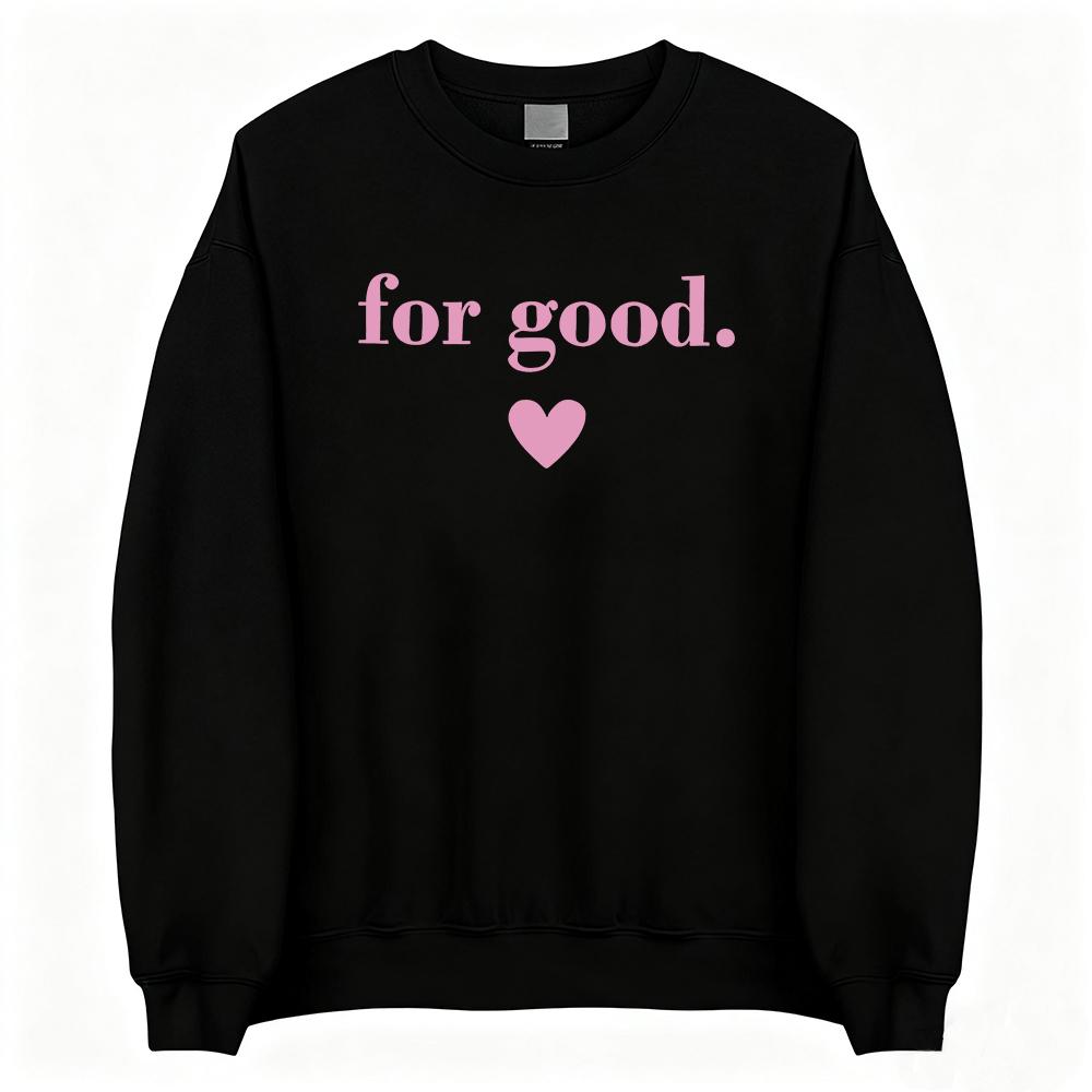 Zlý: pro Dobro Soundtrack Mikiny Cynthia Erivo Ariana Grande Pulovry Dlouhý Rukáv Kulatý Výstřih Dámské Oblečení Mikiny