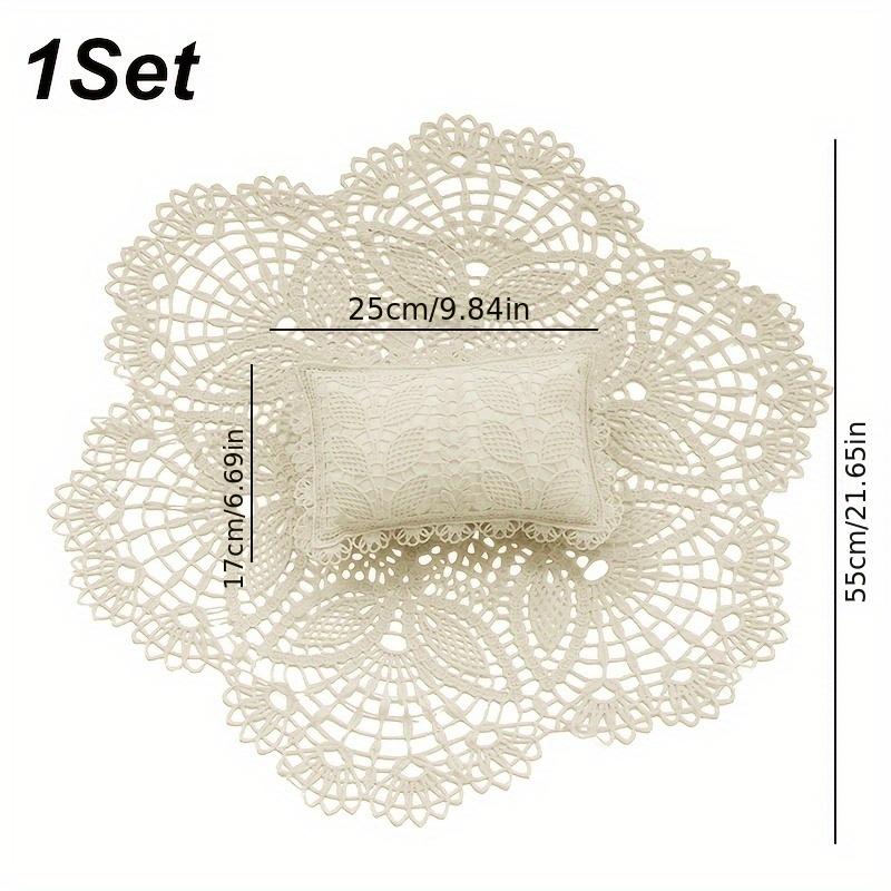 

1Set Hollowout Photo Mat Posing Pillowcase Youngsters Photo Sheet Cute Pillow Birthday Party Photo Props Suitable for Youngsters Other белый