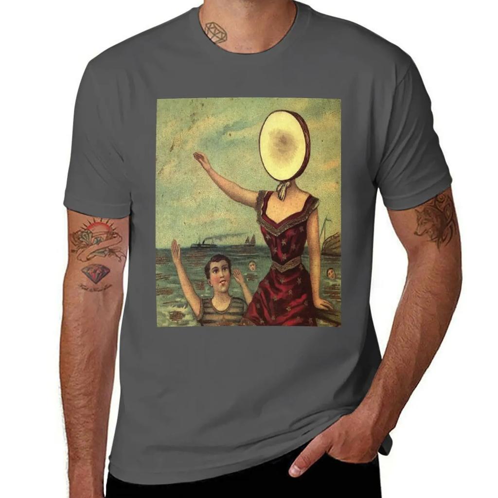 Neutral Milk Hotel Tshirt Graphic T Shirts Vintage T Shirts Graphic Shirts Customizeds Short Sleeve Tee Men