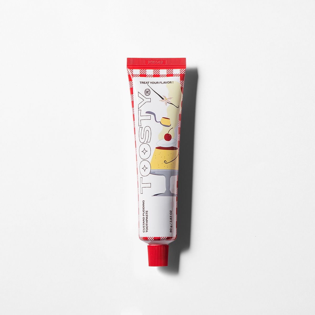 Custard pudding toothpaste