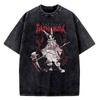 Gachiakuta Vintage Washed cotton t-shirt teen Punk aesthetic Comfortable harajuku  tshirt Classic Gothic 80s Digital Punk 2000s