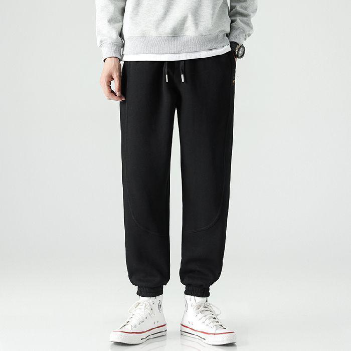 Pantaloni Jogger Casual da Uomo - Vestibilità Larga - Pile Primavera/Autunno