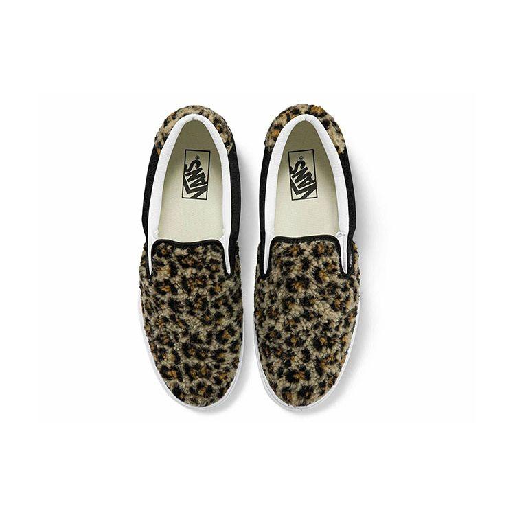 Vans Slip-On 59 Leopard Unisex Tenisky Tmavě hnědá Černá Pravá bílá VN0A38GU6BX