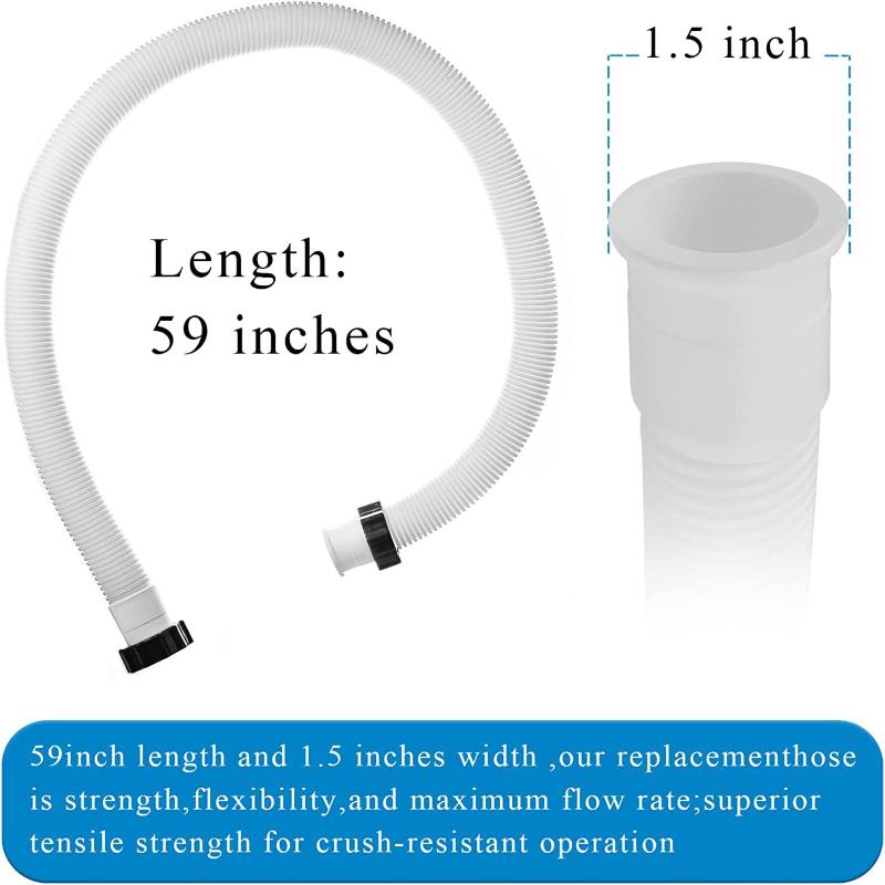 Pool Pump Hose Filter Pump Hose Pool Pump Replacement Hose For 1.5In Diameter Pool Hose For Water Circulation Lawns