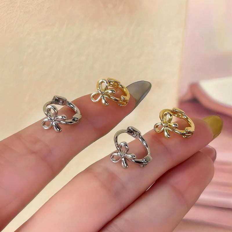 Sleeping Without Having To Remove The Bow-shaped Earclips. These Exquisite and Versatile Earclips Are Suitable for Ear Holes.