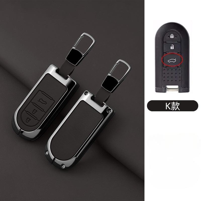 Premium Zinc Alloy Key Cover Case for Perodua/Bezza/Myvi/Axia - Full Protection Key Fob Shell Keybag Keychain