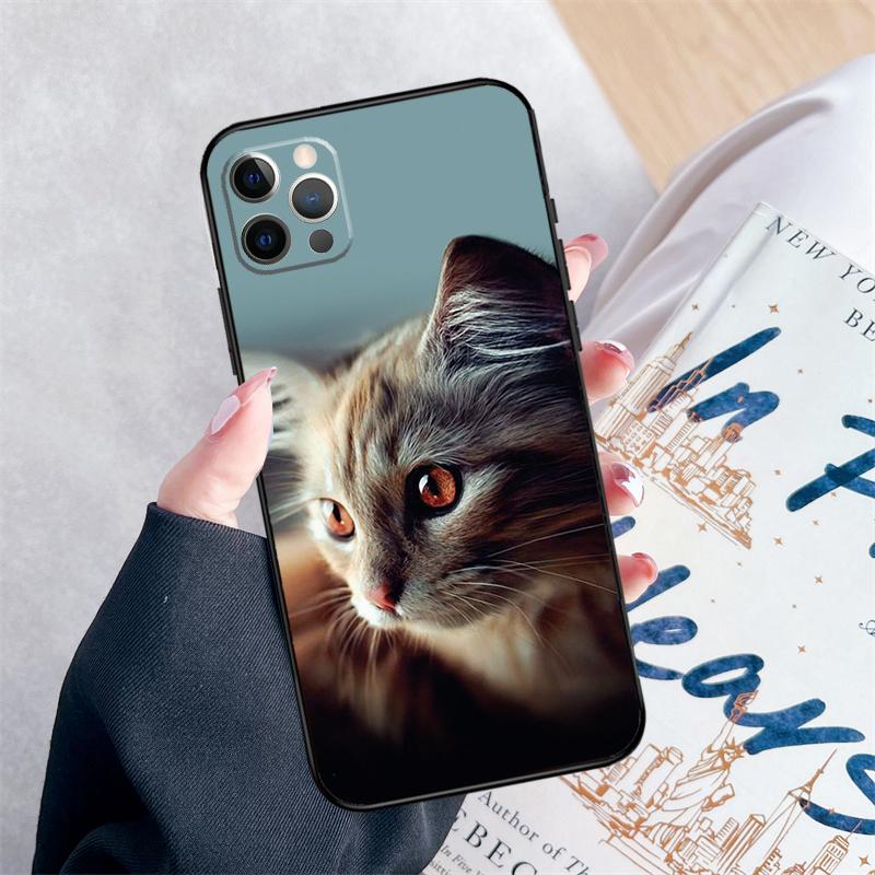 Kitted Cats Cute Phone Case For iPhone 14 15 16 Pro Max 12 13 Mini 11 Pro Max XR 15 16 Plus 16e Cover Coque