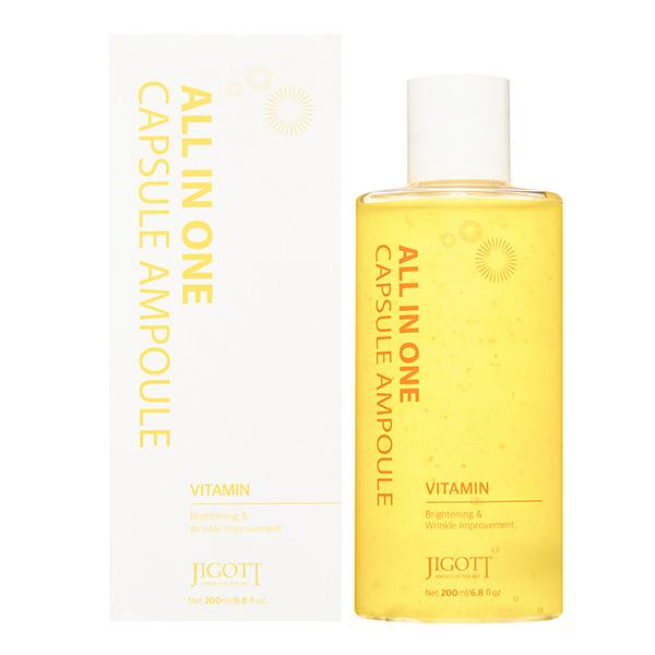 

Мультифункциональная капсульная сыворотка для лица с витаминами JIGOTT All-In-One Vitamin Capsule Ampoule