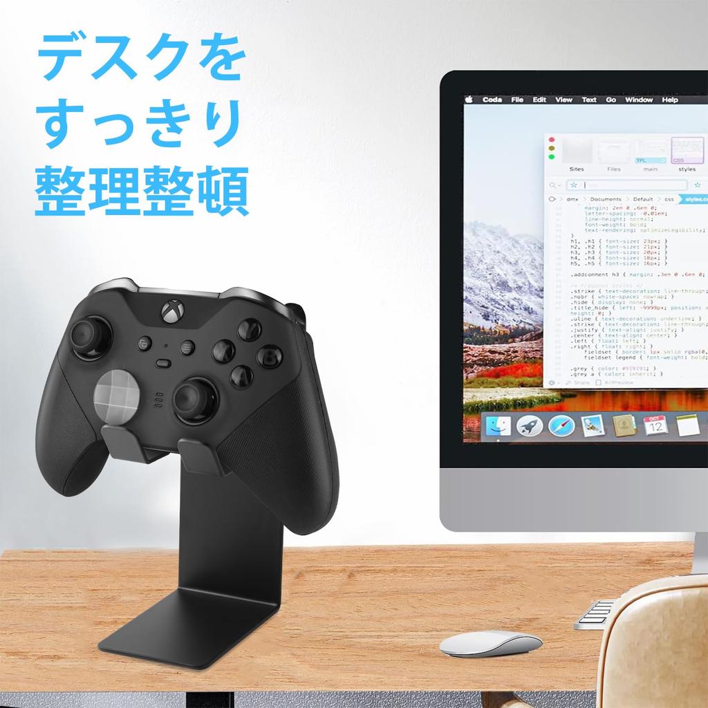 KAIXUANMAN Controller Stylish Magnetic Game Controller Storage Desk Gaming Black 1 Stand, Rack, Storage, Accessory, Space-Saving, Metal, Desktop/Wall