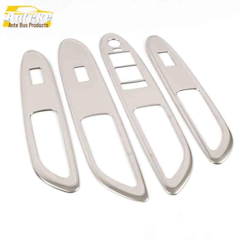 

Verano Glass Lift Decor Frame & Stainless Steel Window Armrest Switch Button Sequin sticker.