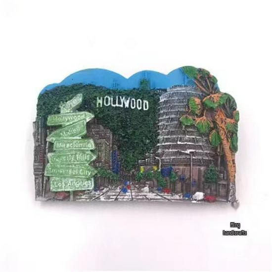 USA Refrigerator Magnet Souvenir - Statue of Liberty, NYC, LA, SF, Hawaii, Boston