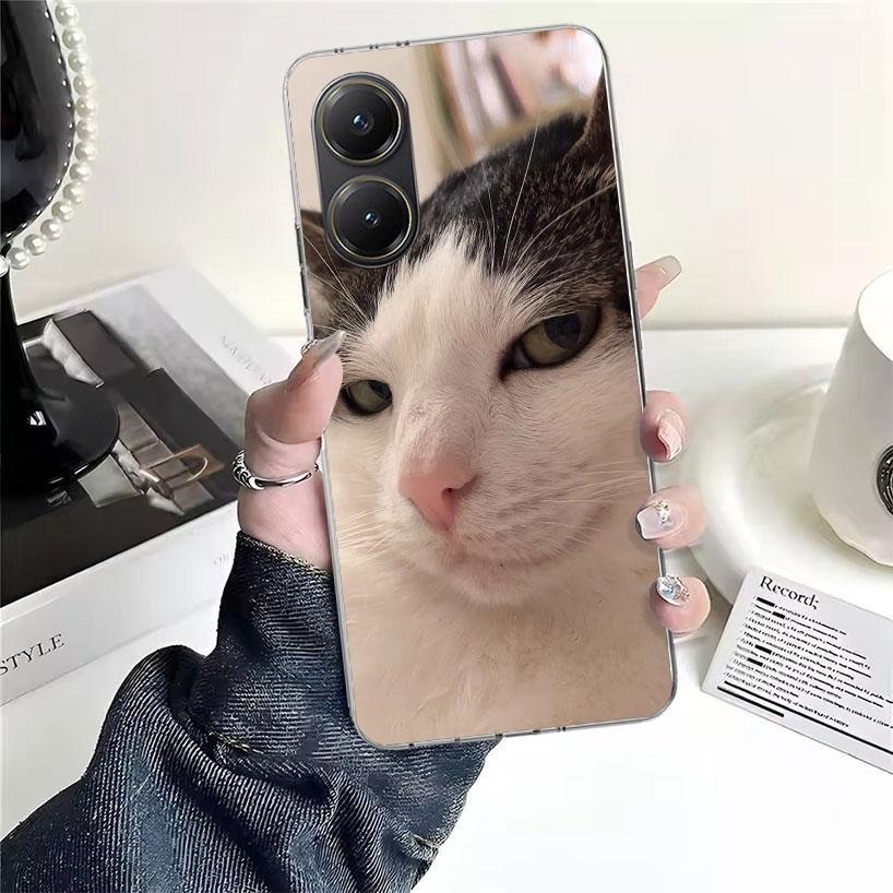 Pet Cat Funny Memes For Xiaomi Poco X7 X6 X5 F7 Ultra F6 F5 Pro Phone Case X4 Nfc F4 Gt F3 M6 M5S M5 M4 M3 Fundas Cover Coque