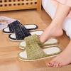 Home Indoor Spring and Autumn Household Guests Couples Four Seasons Reception Anti-slip Slippers Cotton Linen Slippers Linen Slippers