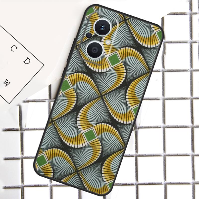 African Wax Fabric Phone Case For OPPO Reno 7 8 Lite 8T 10 11 12 13 14 Pro 14F OPPO Find X9 X8 X6 X5 Pro Cover