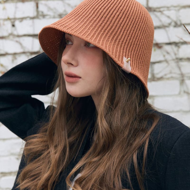 

ACCLET Dense Stripe pattern hat H029BRK Brick