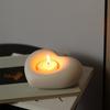 Modern Simple Heart-shaped Ceramic Candle Stand Valentine's Day Dining Table Creative Decoration