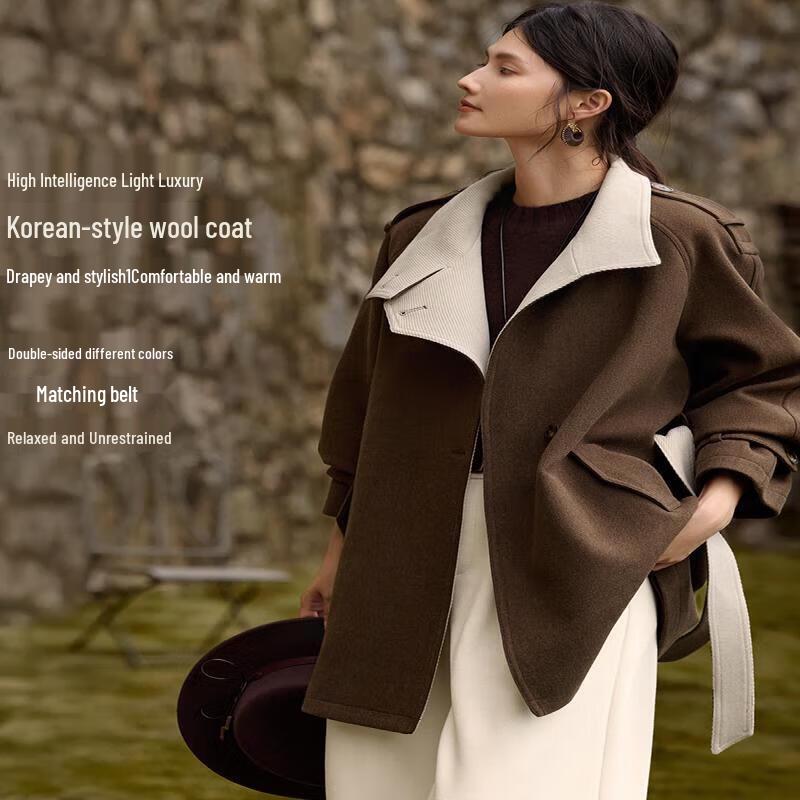 XWI Women s Maillard Wool Blend Coat L
