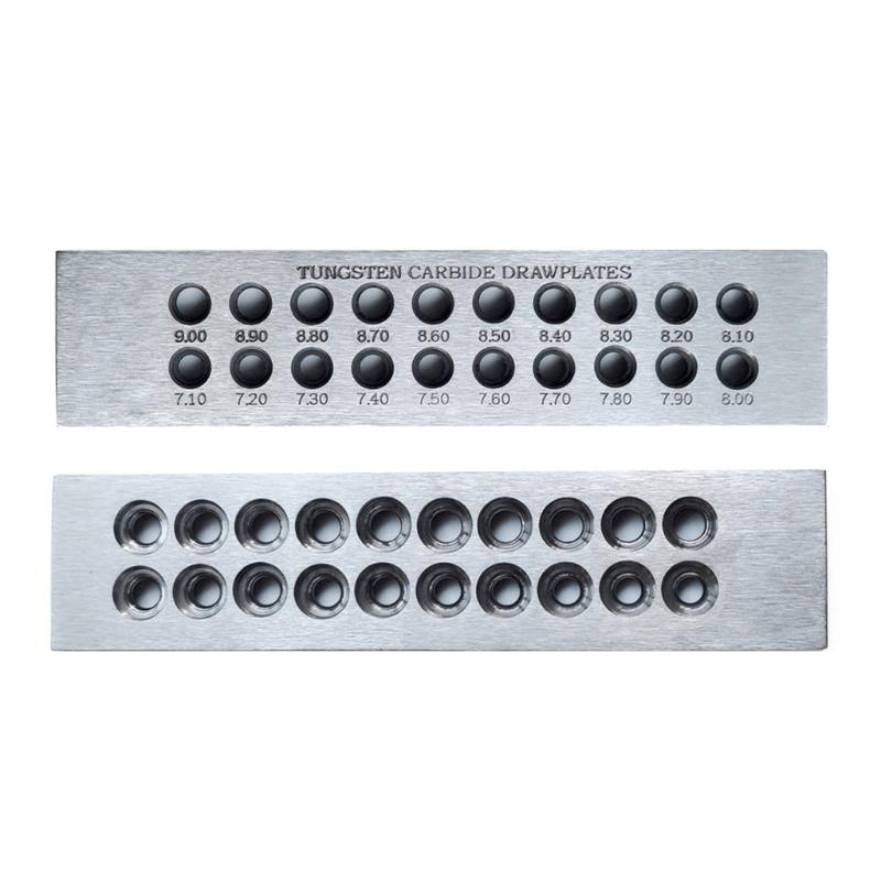 Professional Jewelry Wire Draw Plate Crafting Wire Tool Professional Jewelers Tool Carbon Steel Drawplate for Jewelry