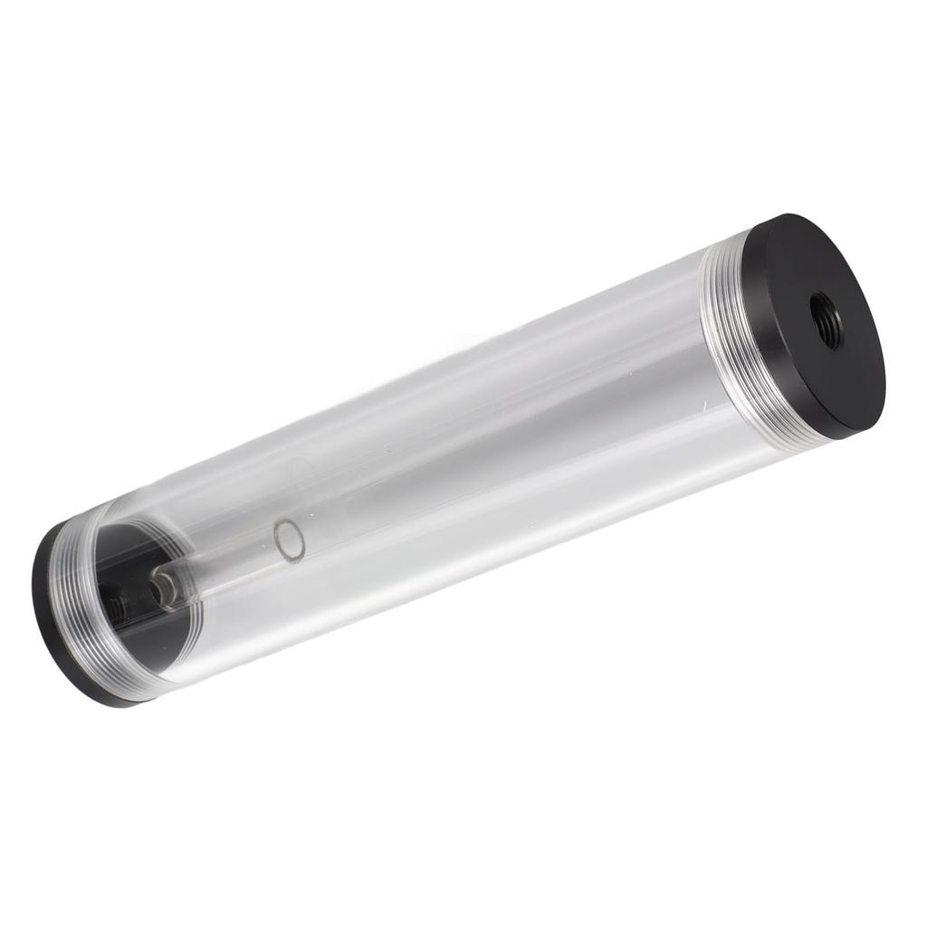 Water Cooling Reservoir 210mm 8.3in Length Acrylic Plastic Material 3 Holes G1 4in Thread Low Noise PC Cooling Tank