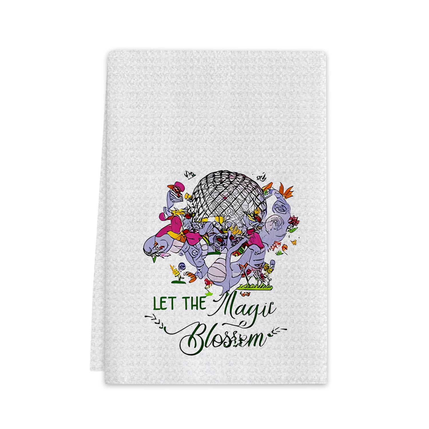 2026 Multifunctional Cleaning Rag Dishcloth Microfiber Printing Kitchen Towel 45*66CM