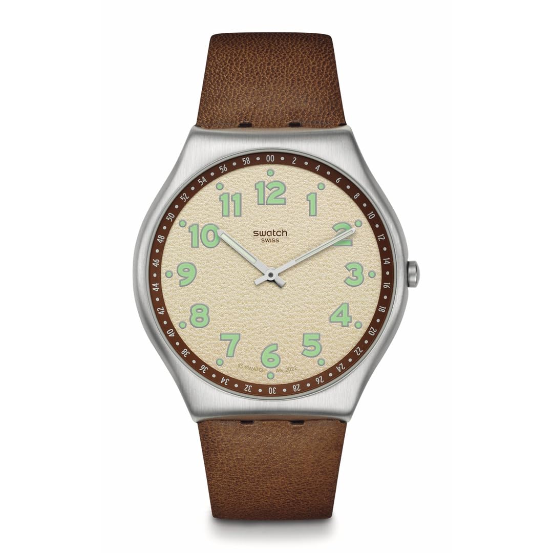 

Tabby Hepcat Skin Irony 42 SS07S135 Watch [Swatch] коричневый