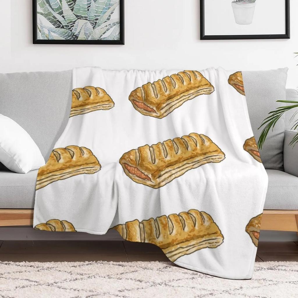 Sausage Roll Throw Blanket Cozy Light Blanket for Travel Camping Picnic