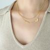 European Double Layer Heart Necklace for Women - Trendy Spicy Girl Clavicle Chain