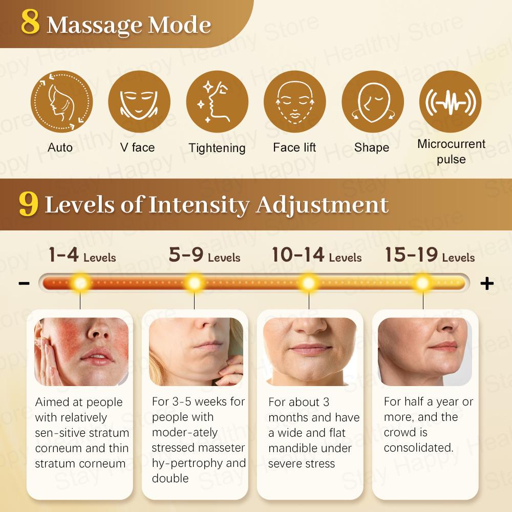 EMS Eye Face Beauty Massage Muscle Stimulator Facial Lifting Anti-Wrinkle Lift Face Skin Care Dark Circles Relieves Fatigue