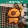 Toast Capybara Cat Plush Toys Backpack Pendants Cartoon Keychains Gifts Kids