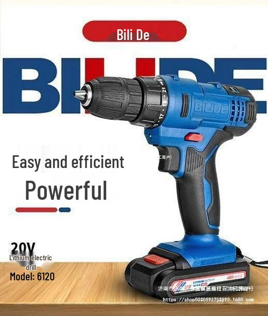 Bility Multi-functional Electric Drill & Screwdriver - 12V/16V/20V Lithium Battery Hand Drill