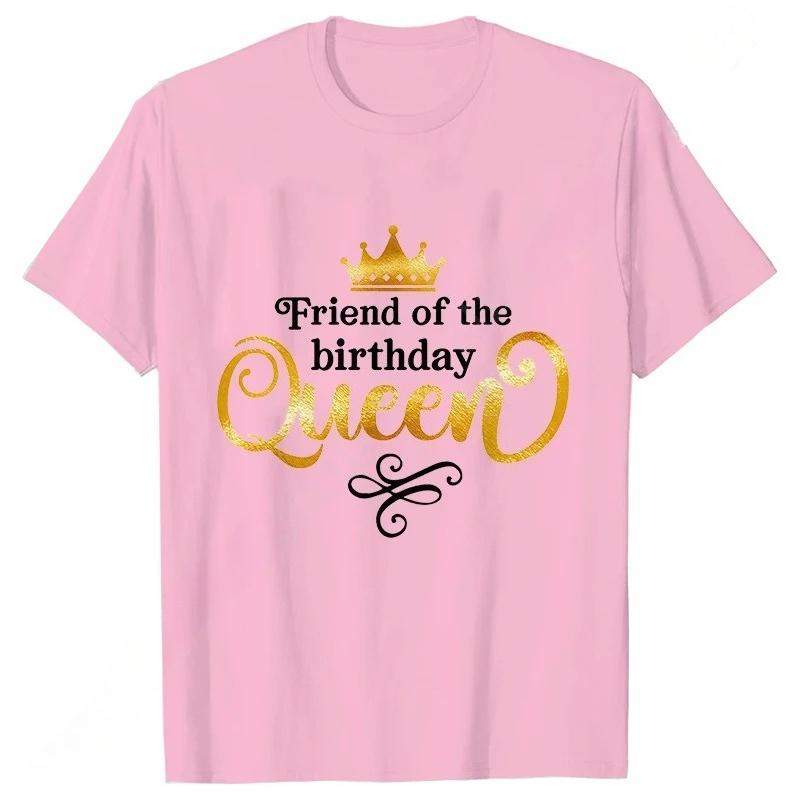 

Fashion Birthday Queen Graphic Printed Women TShirt Birthday Party Short Sleeve Tees Casual Women Birthday Aesthetic Clothing 4XL