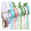 Kamiiso Sansho Masking Tape SAIEN Original 3-Pattern Set (Rose Garden, Lavender Field, Rainy Hydrang