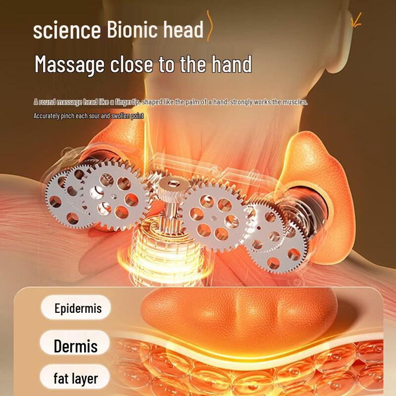 AUX Heated Kneading Neck and Shoulder Massager CN plug (adapter included)